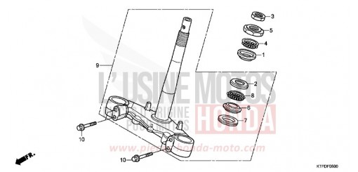 STEERING STEM SH150RB de 2011